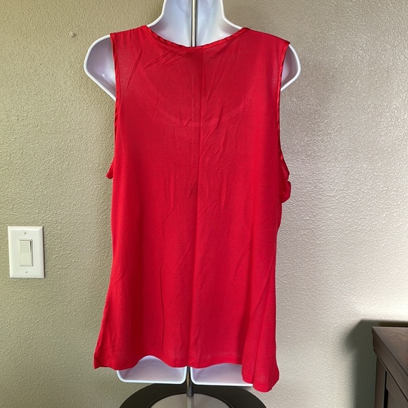 Soho diamond relax fit tank top with silk trim - Picture 5 of 6
